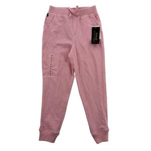 Polo Ralph Lauren Pants Girls 6 Pink Jogger Sweatpants Pony Logo Cotton Blend